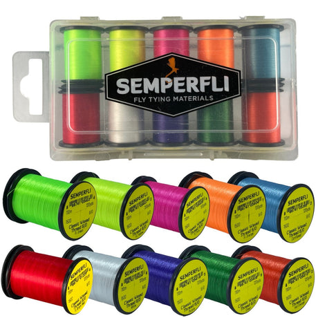 Semperfli Classic Waxed Thread 6/0 110m Attractor Colors Collection Threads