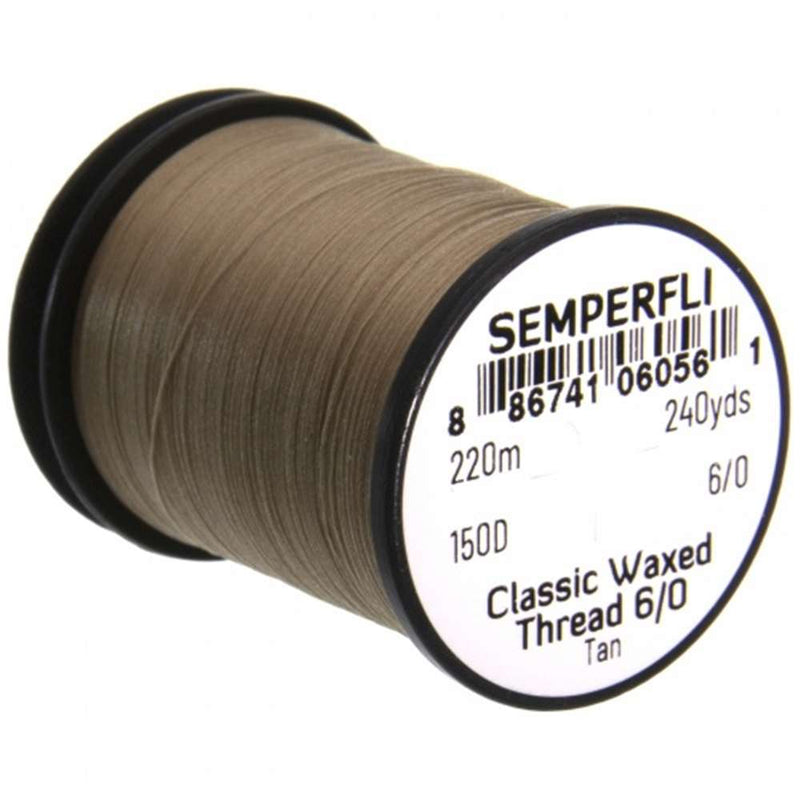Semperfli Classic Waxed Thread 6/0 Tan Threads