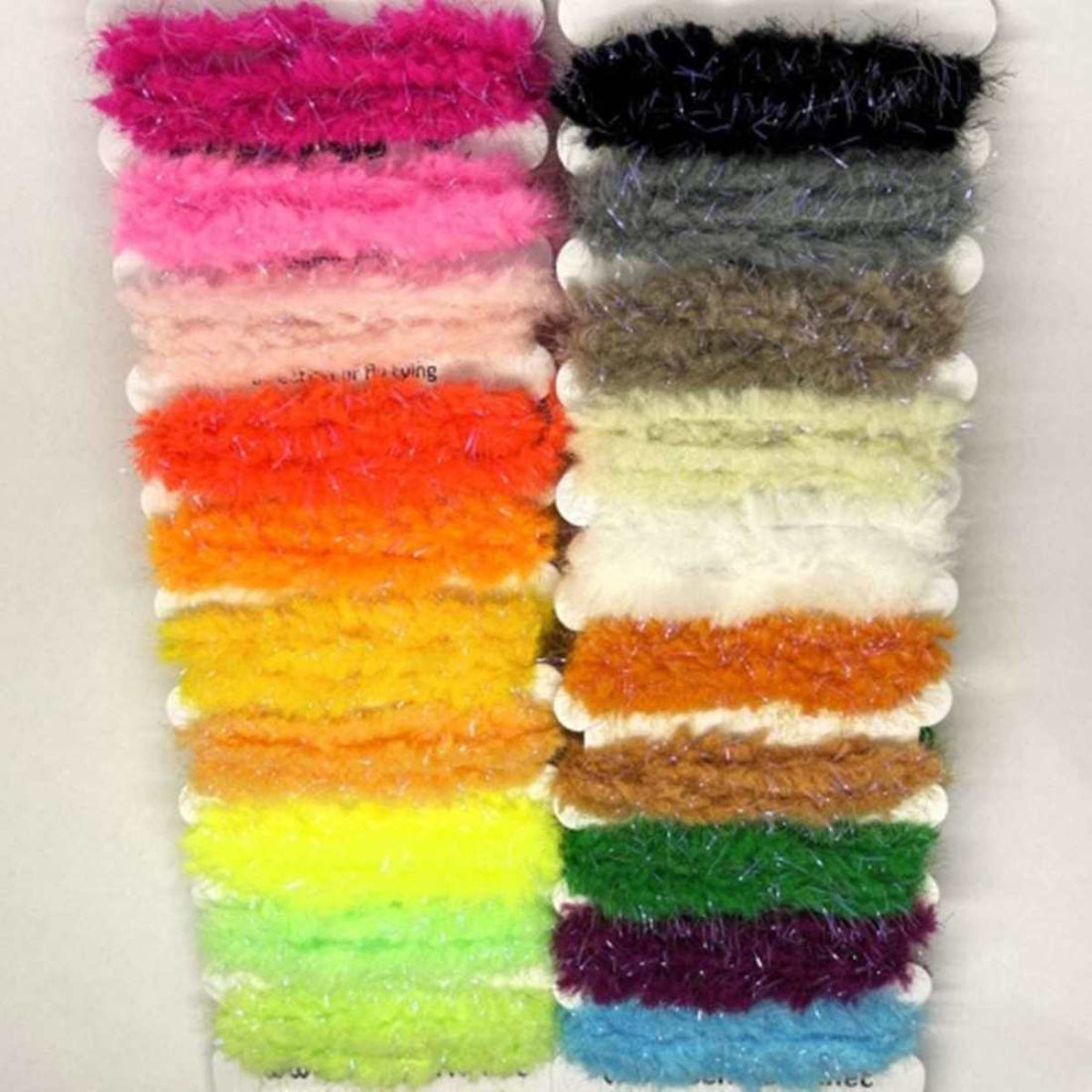 Semperfli EggStatic Egg Fritz 15mm Multicard Naturals & Attractor Colors Chenilles, Body Materials