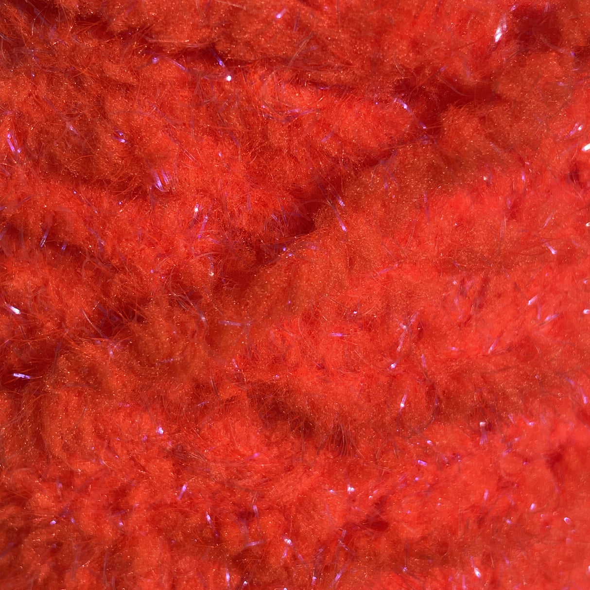 Semperfli EggStatic Egg Fritz 8mm Fl Hot Red Chenilles, Body Materials