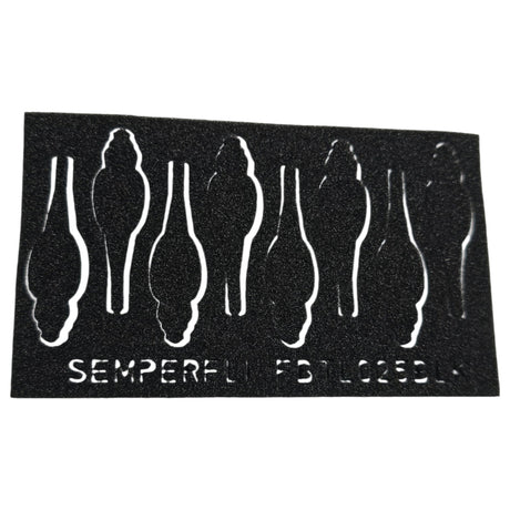 Semperfli Foam Realistic Natural Beetle Bodies Black / 12mm Foam Fly Tying Sheets, Bodies, Tools