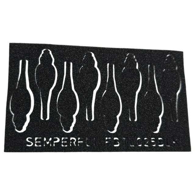 Semperfli Foam Realistic Natural Beetle Bodies Black / 12mm Foam Fly Tying Sheets, Bodies, Tools