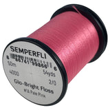Semperfli Glo-Bright Floss #1A - Pale Pink Threads