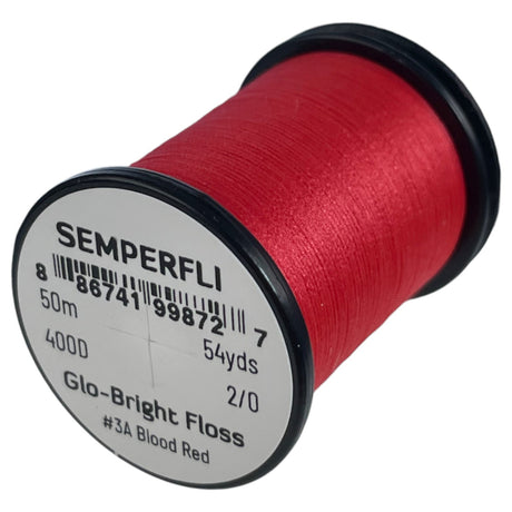 Semperfli Glo-Bright Floss #3A - Blood Red Threads