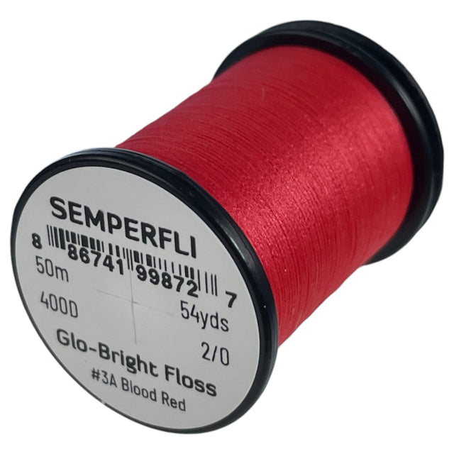 Semperfli Glo-Bright Floss #3A - Blood Red Threads