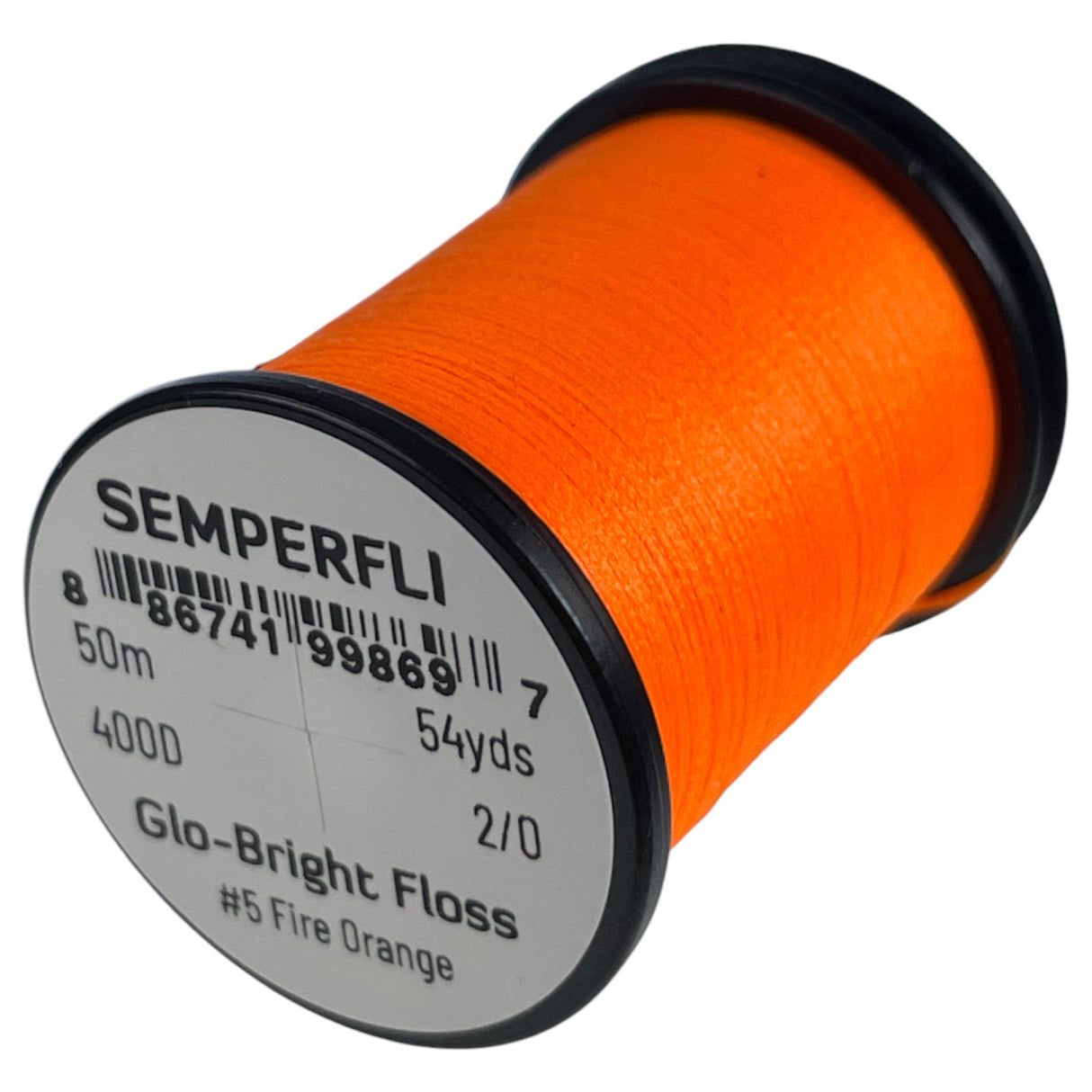 Semperfli Glo-Bright Floss #5 - Fire Orange Threads
