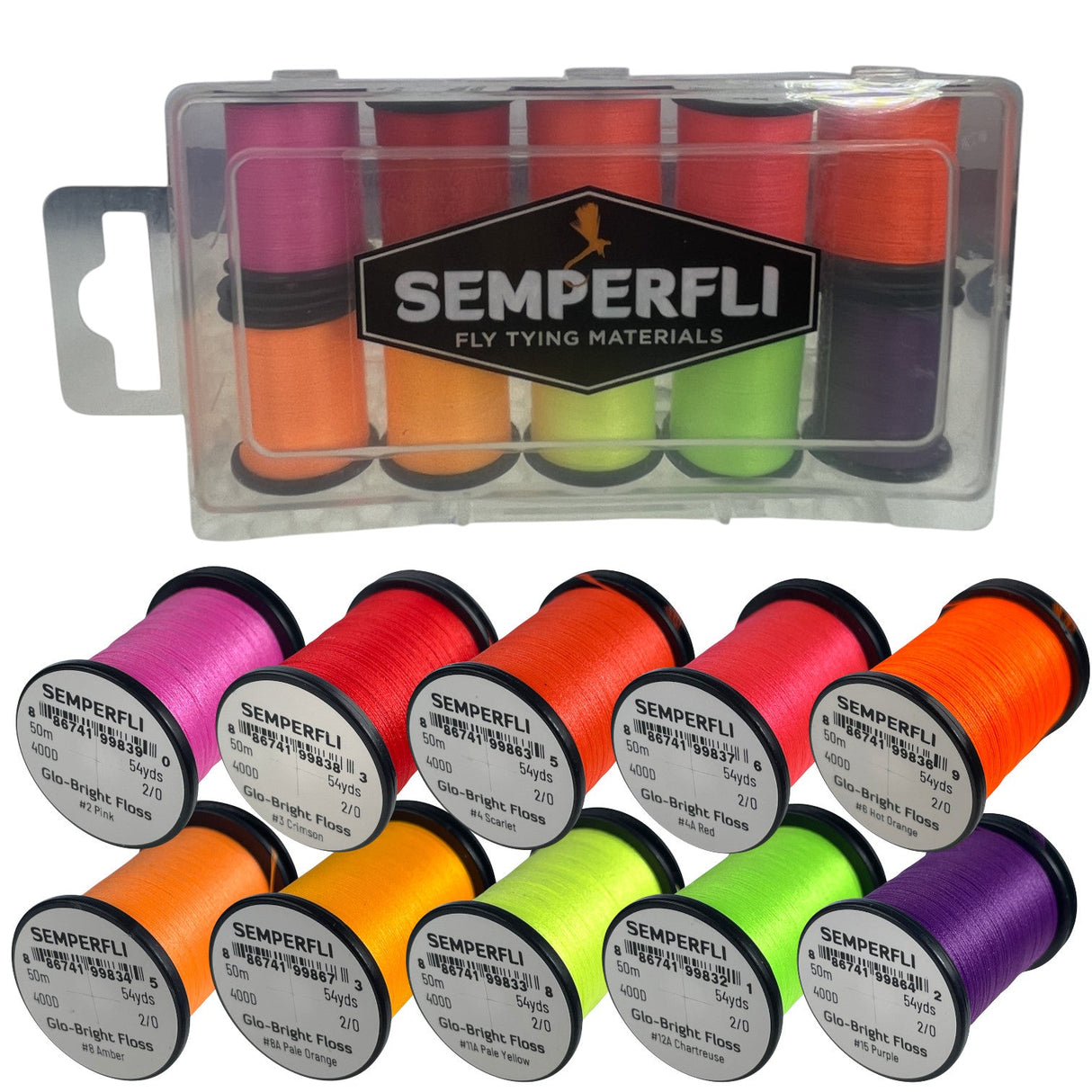 Semperfli Glo-Bright Floss Collection Threads