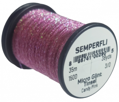 Semperfli Micro Glint Tinsel Candy Pink Wires, Tinsels