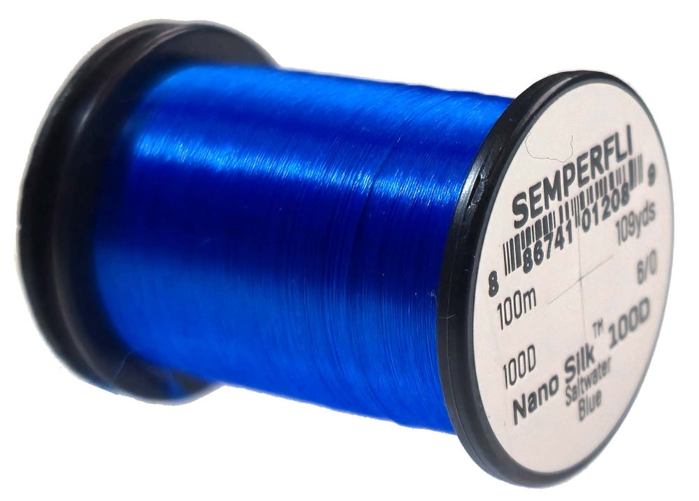 Semperfli Nano Silk Saltwater 100D Blue Threads