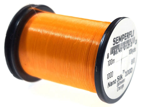 Semperfli Nano Silk Saltwater 100D Orange Threads