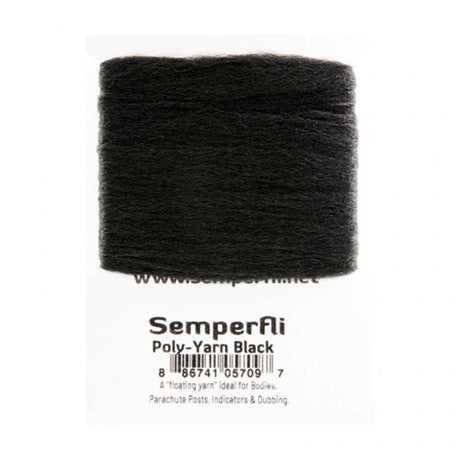 Semperfli Poly-Yarn Black Chenilles, Body Materials