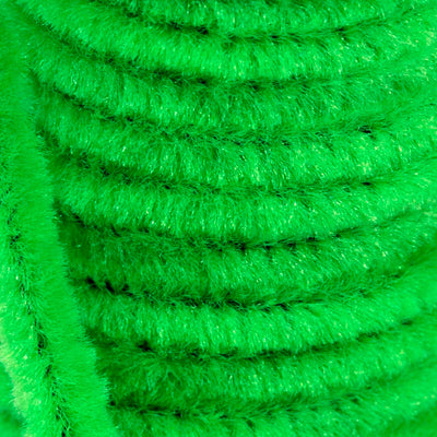 Semperfli Worm Chenille Fl Green / Sparkle Chenilles, Body Materials
