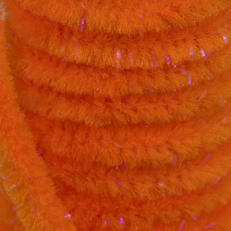 Semperfli Worm Chenille Fl Orange / Sparkle Chenilles, Body Materials