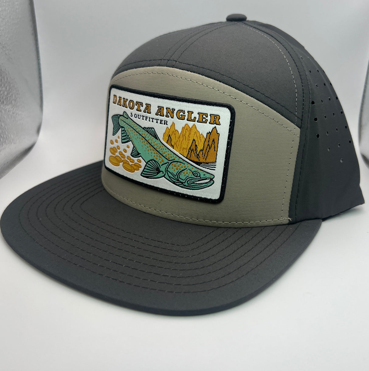 Shop Logo Patch 7 Panel Performance Cap Gravel - Basalt Hats, Gloves, Socks, Belts