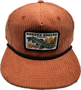 Shop Logo Patch Corduroy Dad Cap (c25-CO) Rusty/Black Hats, Gloves, Socks, Belts