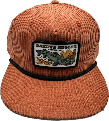 Shop Logo Patch Corduroy Dad Cap (c25-CO) Rusty/Black Hats, Gloves, Socks, Belts