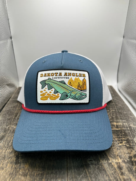 Shop Logo Patch Rope Trucker Cap Pale Indigo/White Cranberry Hats, Gloves, Socks, Belts