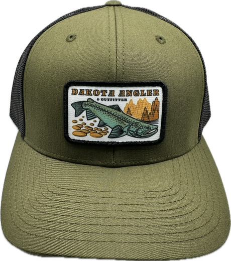 Shop Logo Patch Trucker Cap (C12-CTM) Moss Green/Black Hats, Gloves, Socks, Belts