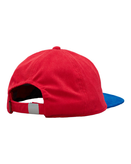 Simms Double Haul Cap - Corduroy - Grateful Dead Lightning Script - Red Clothing