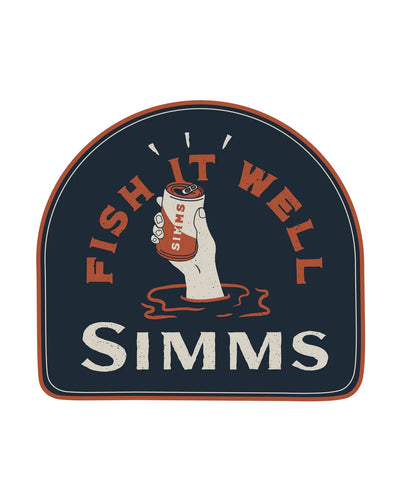 Simms Fish it Well Sticker