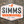 Simms Fly Patch Sticker White Stickers