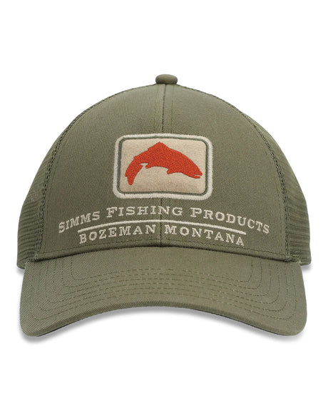 Simms Icon Trucker Hat Riffle Green Hats, Gloves, Socks, Belts