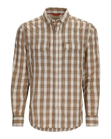 Simms M's Big Sky LS Shirt Driftwood Plaid / L Sportswear