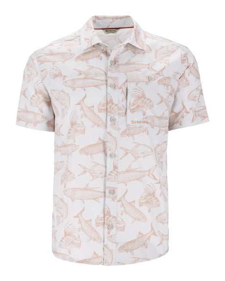 Simms M's Challenger SS Shirt Saltwater Cloud / M