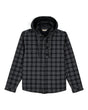 Simms M's Coldweather Hooded Shacket Wakemup Plaid: Black / M Sportswear
