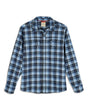 Simms M's Gallatin Flannel LS Shirt Kennebec Plaid: Steel Blue / M Sportswear