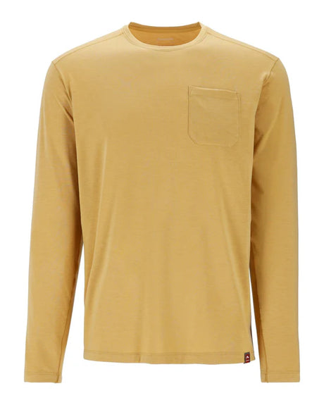 Simms Men's Glades Crew Baltic Amber Heather / M Clothing