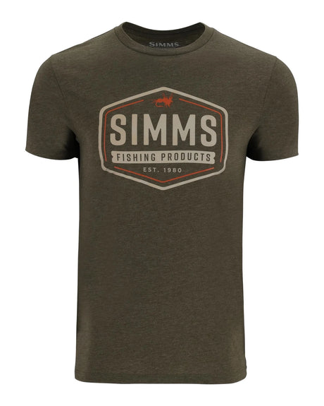 Simms Mens's Fly Patch T-Shirt Adobe Heather / L