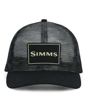 Simms Mesh All-Over Trucker Tiger Camo Black/Dark Gunmetal Hats, Gloves, Socks, Belts