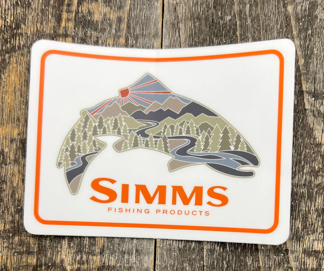 Simms Troutscape Sticker Stickers