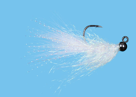 Solitude Sparkle Minnow Jig Pearl / 8 Trout Flies