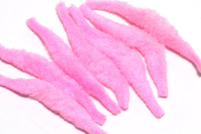 Spawn Polliwog Tails Flourescent Pink #138 Chenilles, Body Materials