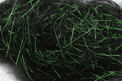 Spawn UV Simi Seal Dubbing Black / UV Chartreuse Green #9 Dubbing