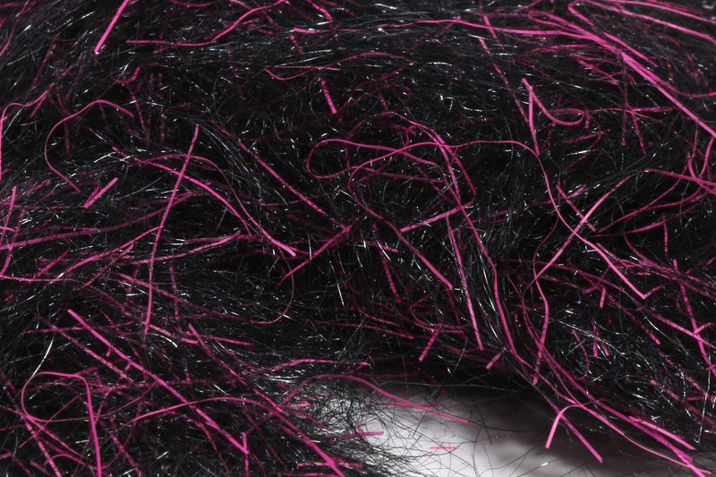 Spawn UV Simi Seal Dubbing Black / UV Pink 