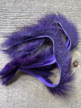 Spent Fly Fishing 1/8" Zirdle Cut Squirrel Strips Purple Squirrel Hair