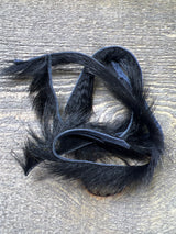 Spent Fly Fishing 3/32" Leech Cut Squirrel Strips Black Squirrel Hair
