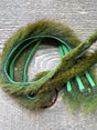 Spent Fly Fishing 3/32" Leech Cut Squirrel Strips Lt Olive Squirrel Hair