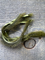 Spent Fly Fishing 3/32" Leech Cut Squirrel Strips Olive Squirrel Hair