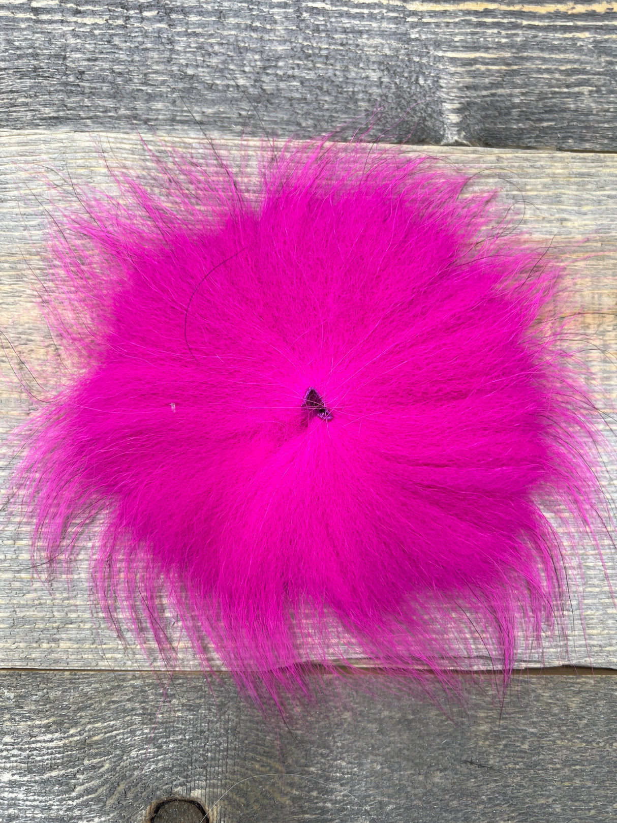 Spent Fly Fishing Arctic Fox Tail Ring Fuschia Fox Fur