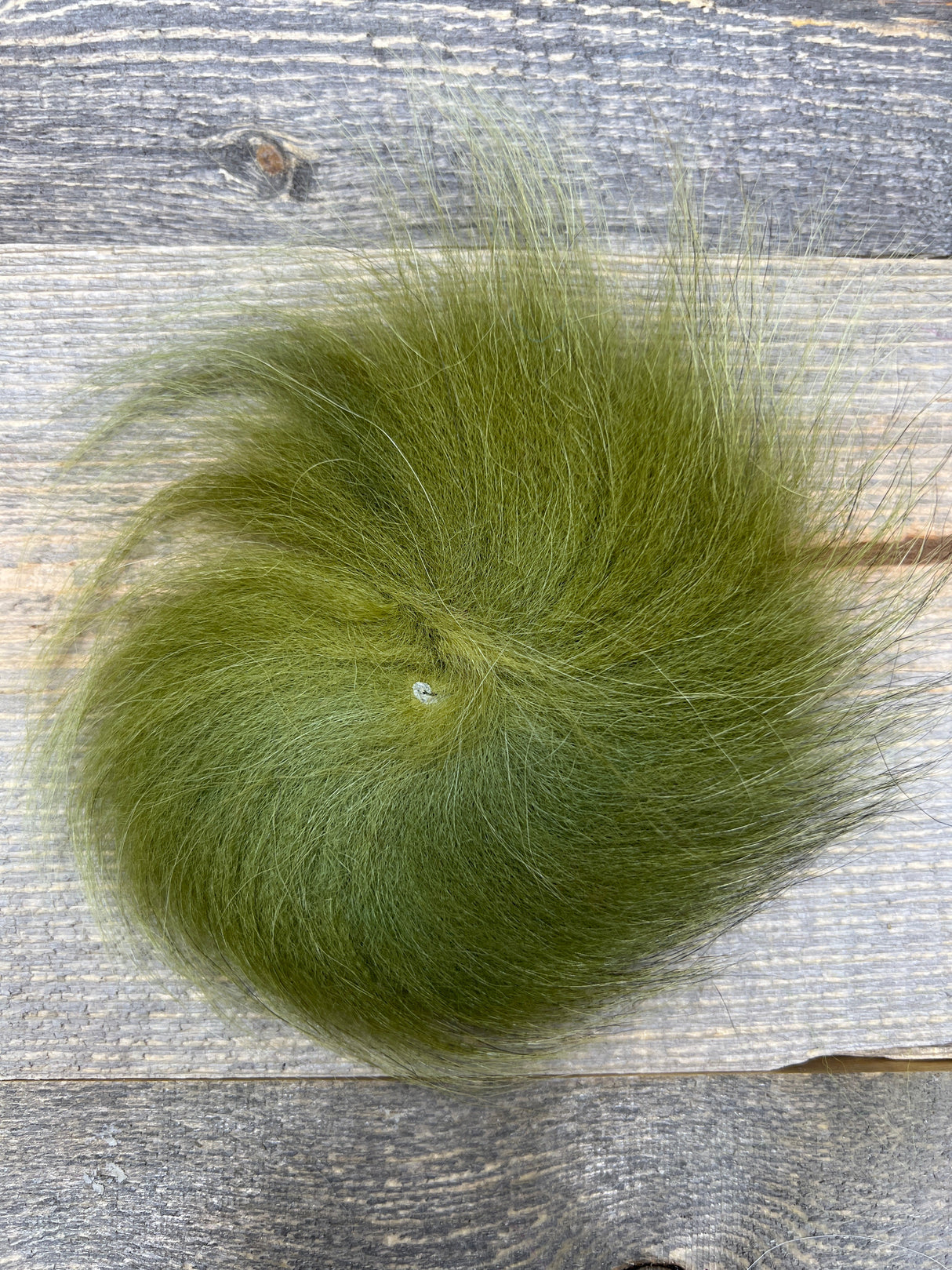 Spent Fly Fishing Arctic Fox Tail Ring Olive Fox Fur