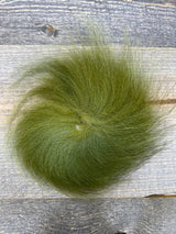 Spent Fly Fishing Arctic Fox Tail Ring Olive Fox Fur