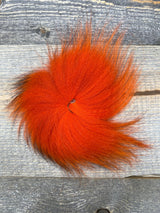 Spent Fly Fishing Arctic Fox Tail Ring Orange Fox Fur