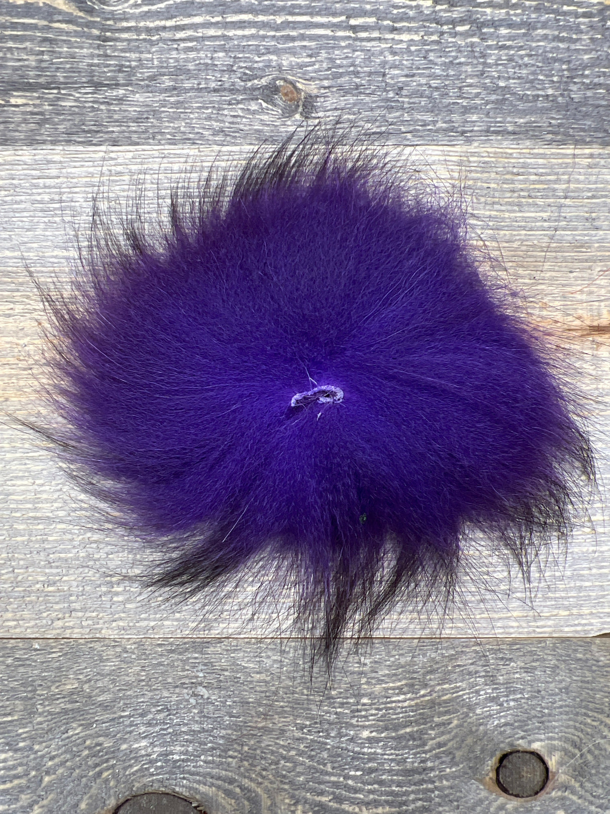Spent Fly Fishing Arctic Fox Tail Ring Purple Fox Fur