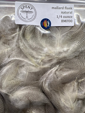 Spent Fly Fishing Bulk Mallard Flank 1/4 oz Natural Duck & Goose Feathers