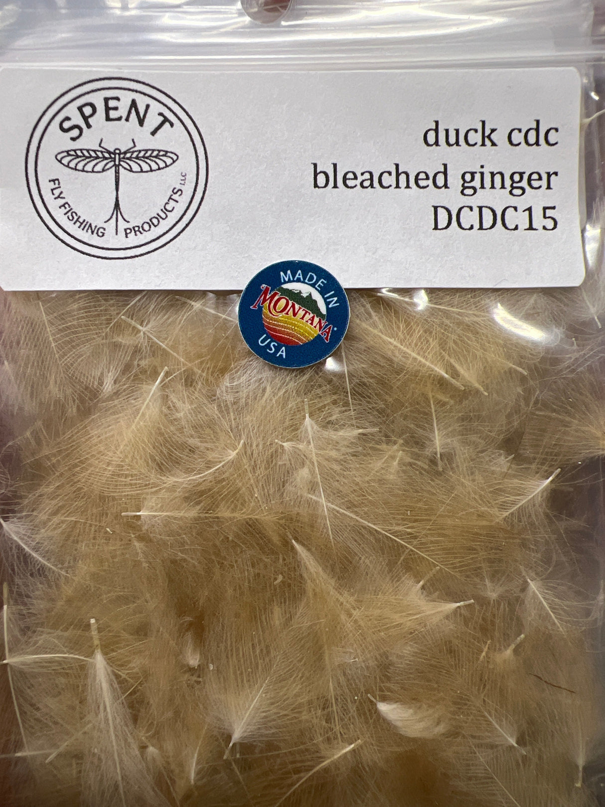 Spent Fly Fishing Duck CDC - Cul de Canard Bl Ginger Cul de Canard - CDC