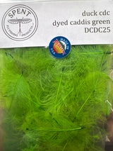 Spent Fly Fishing Duck CDC - Cul de Canard Caddis Green Cul de Canard - CDC